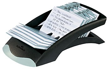 DURABLE 2412 TELINDEX® desk Adress-Kartei schwarz