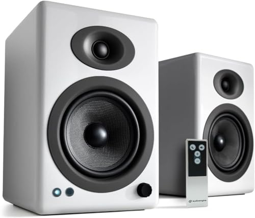 Audioengine A5+ 150W Powered Home Music Speaker System for Studios, Home Theaters, Bookshelfs, Gaming