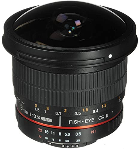 Rokinon - Lente de Ojo de pez de 8 mm f/3,5 HD