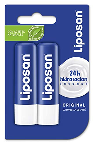 Liposan Original Bálsamo Labial De Cuidado Intensivo, Cacao, 2 Unidades (Paquete de 1)