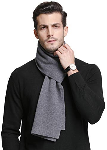 RIONA Echarpe Hiver en Laine de Cachemire, Luxueuse et Chaude pour Hommes, 180 x 30cm