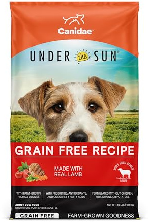 Canidae Under the Sun Premium Dry Dog Food For Puppies, Adults and Senior Dogs, Lamb Recipe, 40 Pounds, Grain Free