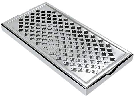 We Can Source It Ltd - Rectangular Stainless Steel Drip Tray with Removable Top 12 x 6 Inch – Professional Barware Drink Tray – Captures Spills and Overflow – Ideal for Bars, Restaurants, and Home Use