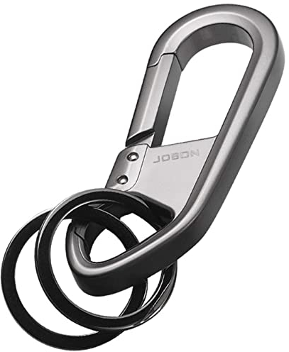 Ninevi schlüsselanhänger auto, Zinklegierung, starke Karabiner-Form, Schlüsselanhänger, Schlüsselanhänger,Autoschlüsselkette als Business-Geschenk für Männer und Frauen(silbrig)