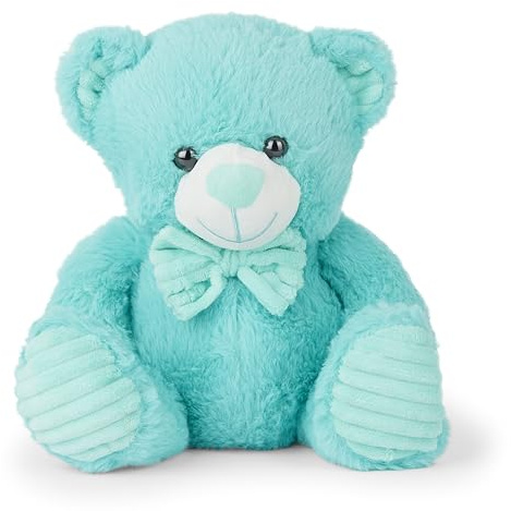 Mousehouse Gifts - Ours en peluche - bleu clair - 16 x 19 x 20 cm
