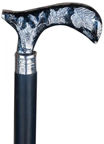 Biscottini Bastone da Passeggio Elegante 90 cm | Bastoni da Passeggio con Cavallo in Stile Inglese | Bastone da Passeggio Legno | Bastone per Anziani Legno