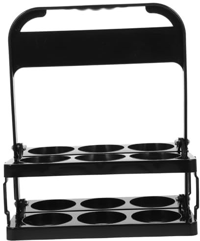 CIMAXIC Porte-Bouteilles Portable Porte-bière Pliable À 6 Emplacements pour Camping Et Fêtes Facile Transporter