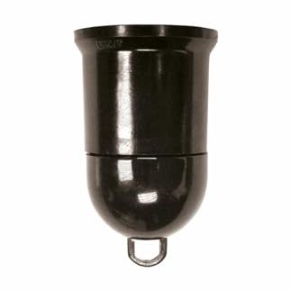 VoltShine Lampenfassung - Lampenfassung E-27 in Schwarz, ideal für Elektroinstallationen, hergestellt aus robustem und langlebigem Material