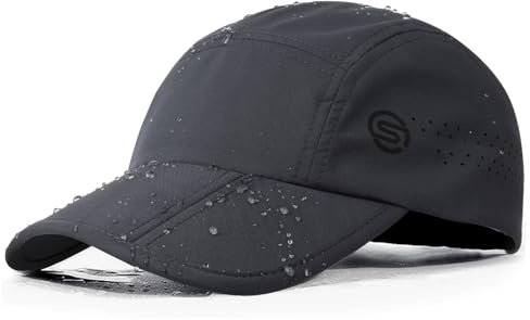 AYPOW 3 Pannelli Pieghevole & Resistente all'Acqua Cappello da Baseball, Berretto da Baseball Traspirante ad Asciugatura Rapida per Uomo Donne, Regolabile Leggero Sport all'Aria Aperta Cappello