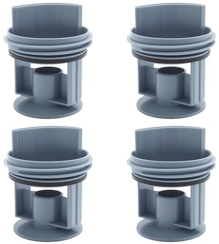 MospdyGear 4 PCS 00647920 Washing Machine Drain Pump Filter, Plastic Lint Filter Replacement for Bosch Washing Machine, Replacement for Siemens Models, Replaces 00602008