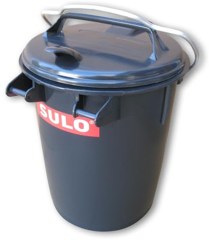 35 L Sulo Mülltonne, Retro Tonne Farbe grau