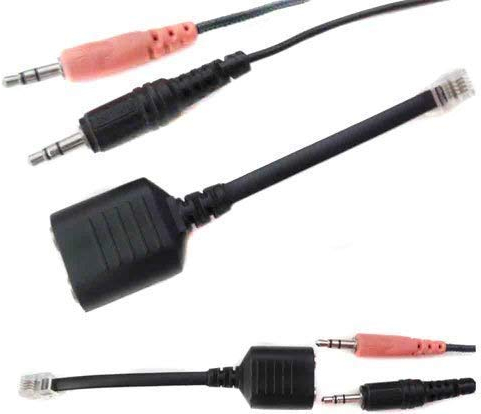 Soytich Adattatore per telefono 2 x 3,5 mm femmina RJ9/RJ10 (ta)