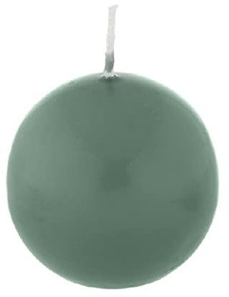 Bougie boule Vert Foncé 6 cm, 16 bougies, Bougie ronde