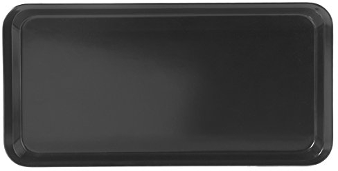 H&H Bandeja Rectangular Melamina Color Negro 40x20x2 Cm