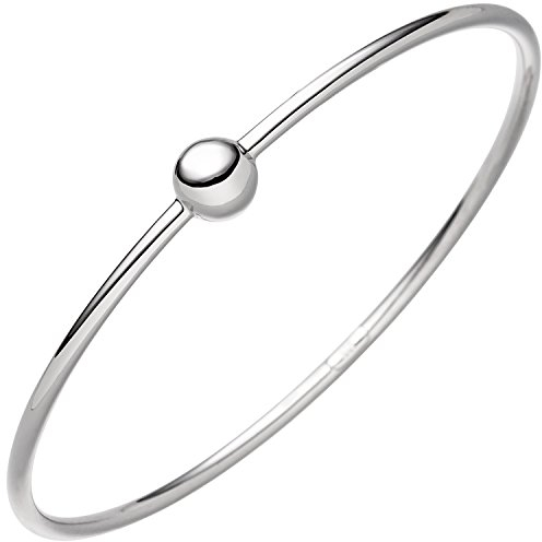 Jobo Damen Armreif Armband mit Kugel 925 Sterling Silber Silberarmband