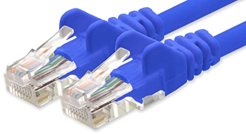 1aTTack.de Câble Réseau Cat6 Cat 6-1x 10m - RJ45 Ethernet LAN DSL Routeur Modem - Bleu