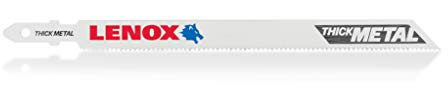 LENOX Tools 1991580 T-Shank Thick Metal Cutting Jig Saw Blade, 5 1/4-Inch X 3/8-Inch 14 TPI, 3-Pack