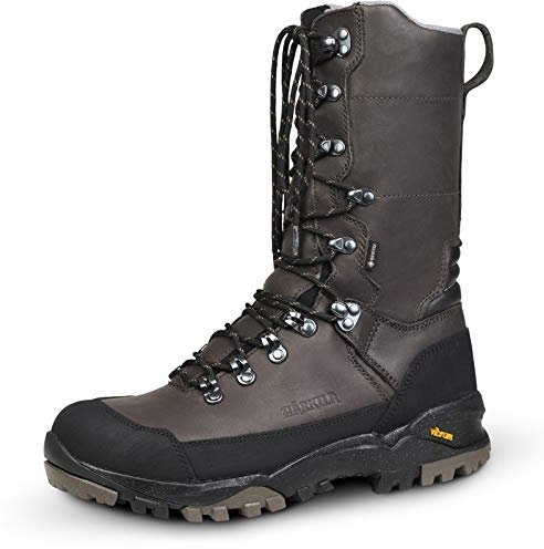 Härkila Botas de caza forradas de piel para hombre - Botas de invierno impermeables para caza, talla 40, marrón, 40 EU