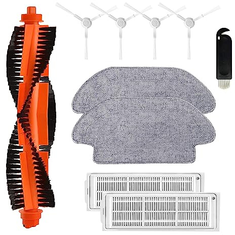 10 piezas Kit de Accesorios de Repuesto Robot Aspiradora Universal, Recambios Vacuum Compatible Con Xiaomi Robot Vacuum Mop 2S/XMSTJQR2S/STYJ02YM /B106CN/Conga 3490 (10 piezas)