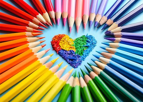 Jigsaw puzzles for adults 1000 piece jigsaw puzzles for adult jigsaws 1000 pieces for adults Challenging Game （love colored pencils）