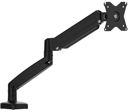 j5create Ergonomiskt monitorfäste, fullt justerbar gasfjädermonitorarm för 17 till 32 tums skärm, integrerad kabelhantering, levereras med kläm- och genomföringsalternativ (JTSA101)