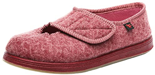 ZHENSI Zapatillas para Diabéticos Mujer, Zapatos Ajustables con Pies Hinchados Y Anchos Zapatillas Planas Antideslizantes De Espuma Viscoelástica para Jardín