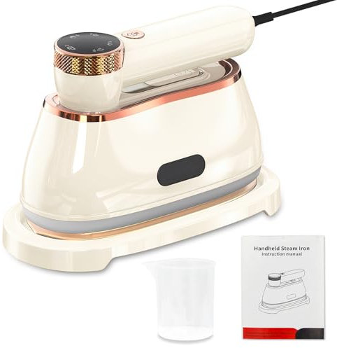 Dhnvcud Défroisseur Vapeur à Main, 1200W Portable Repassage Vapeur Vertical, Pliable à 180° Defroisseur Vapeur Voyage, Réservoir D'eau de Grande Capacité de 180ML pour les voyages et la maison