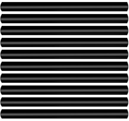 Colle adesive nere a caldo, 10 pezzi, per colla, multiuso, per riparazioni e progetti di incollaggio