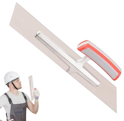 Cazzuola In Cemento - Cazzuola Piatta | Strumento Di Finitura In Cemento Ergonomico, Strumento A Mano Lisciviazione Piatta Leggera Con Presa Comoda Per Intonacatura A Bordo Piscina, Riparazione Delle