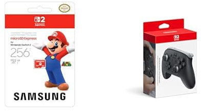 Samsung 256GB microSD Express Card & Pro Controller Bundle for Nintendo Switch™ 2