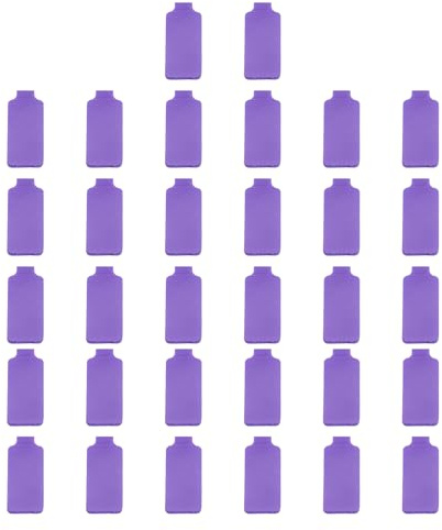 PATIKIL 3.5 x 0.8 Inch Cable Labels, 32 Pcs Electronic Cable Identification Tags Nylon Write on Wire Labels Rectangle Cord Tags Labeling for Electronics Management Organization, Purple
