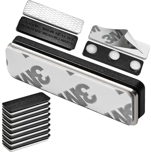 Omnikryp 12 Pares Imanes para Cortinas, Durable Fuertes Magnéticos para Cortina, Cortina de Ducha, Accesorio para persiana Opaca para Persianas, Imanes para Cortinas con Adhesivo Clips