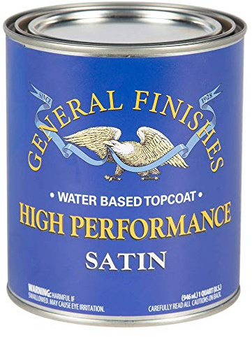 General Finishes High Performance Water Based Topcoat, 1 Quart, Satin