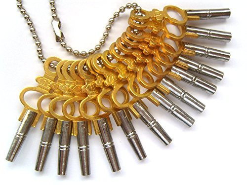 Harts Set of 14 Pocket Watch Keys sizes 00 <12