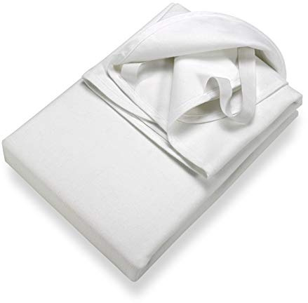 SETEX Wasserdichter Molton Matratzenschutz, 3-lagig, 200 x 200 cm, Matratzenschoner aus 100% Baumwolle, Generation, Weiß