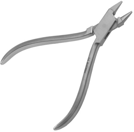 Alambre Biege – Alicate Después de Angle – Longitud: 12,5 cm – Punta Redonda/Plano – Acero inoxidable