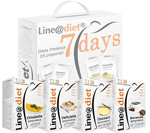 Sac complet Line@diet 7 jours, option: MIX C. 28 sachets de protéines, pendant une semaine, sans sucres ni glucides.