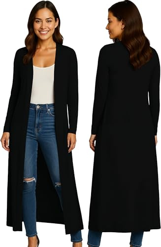Re Tech UK damer maxi lång längd pojkvän cardigan krage topp lång hel ärm flytande dammjacka kappa blazer