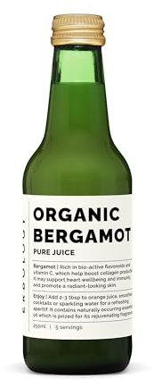 Erbology Organic Bergamot Juice 250ml - Supports Immunity and Collagen Production - Rich in Vitamin C and Bioactive Flavonoids - Straight from Farm in Italy - Undiluted - No Added Sugar - Non-GMO