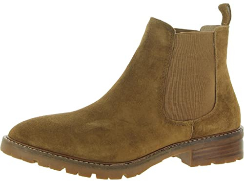 Steve Madden Botas LeopoldChelsea para mujer, Ante castaño, 37 EU