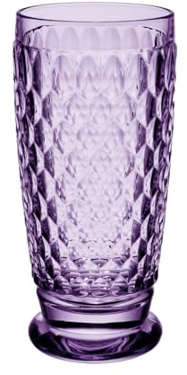 Villeroy & Boch - Boston Lavender bicchiere da long drink, cristallo colorato lilla, capacità 300ml