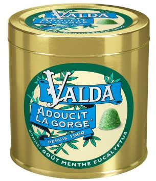 Valda Gommes Avec Sucres - Goût Menthe Eucalyptus - Adoucit la gorge* - 140 g