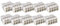 Vasalat WAGO 2273 Klemme 8 adrig 2,5mm² Set Verbindungsklemmen, transparent/orange/gelb/lichtgrau