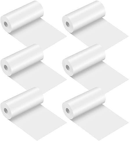 6 Rollen Thermopapier, Thermorollen, Thermal Pinter Papier Rollen, Drucker Papier, für Kinder Sofortbildkameras Mobiler Mini Fotodrucker, 57 x 25 mm