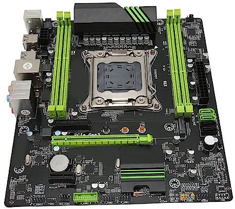 Bewinner PC-ATX-X79-Motherboard, LGA 2011 4-Kanal-DDR3-Desktop-Motherboard, Unterstützt E5 V2 mit SATA 3.0, M.2 32 GB/s, USB 3.0, 1 X PCI E 16X für PC