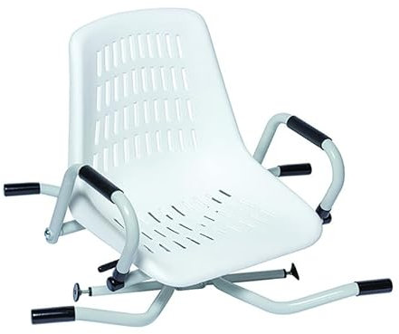 Atlantis Herdegen Badewannensitz mit Drehgelenk, mittelgroß, Grau