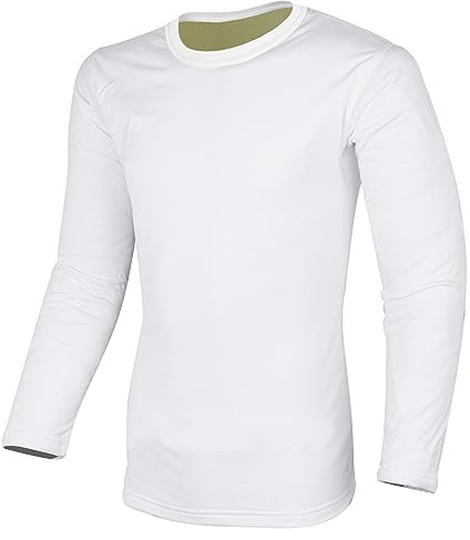 Bikers Gear - Camisa de protección para motocicleta Kevlar con armadura de protección GSM Dupont™ Kevlar® Aramida con armadura protectora de motocicleta CE, blanco, 54