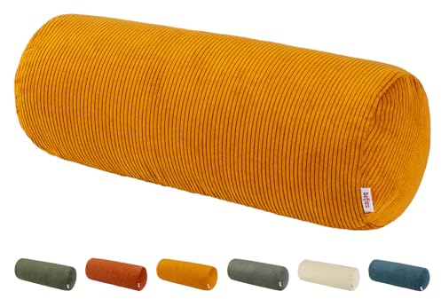 beties HYggelig No.1 Trendiger Cord-Samt Nackenrollen Bezug ca. 15x40 cm Kissenbezug in Raumausstatter Qualität aus deutschem Unternehmen