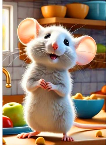 CEOVR Diamond Painting Bilder Erwachsene,5D DIY Diamond-painting Kits,Diamond Painting Set für Dekoration,30x40 cm (Grau orange)