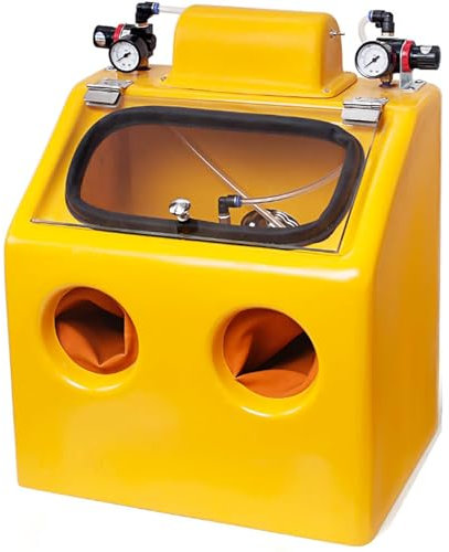 Sableuse D'armoire De Sablage, Poste De Travail De Sablage Portable, Avec Commande À Pédale, Pour Le Sablage, L'élimination De La Rouille Du Métal, Le Nettoyage Des Impuretés, La Finition Des Détails